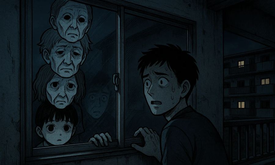 団地の窓
