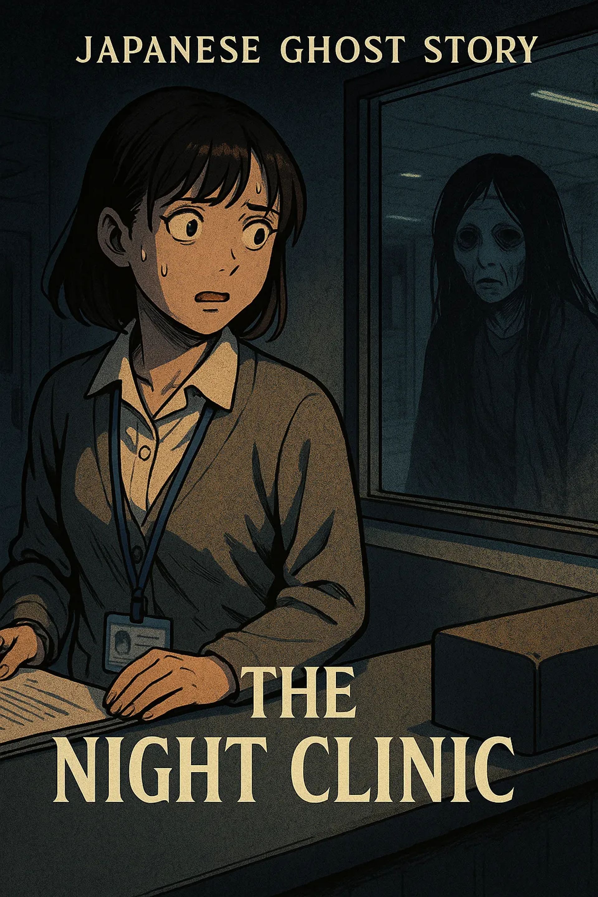 Japanese Ghost Story illustration "title: The Night Clinic"