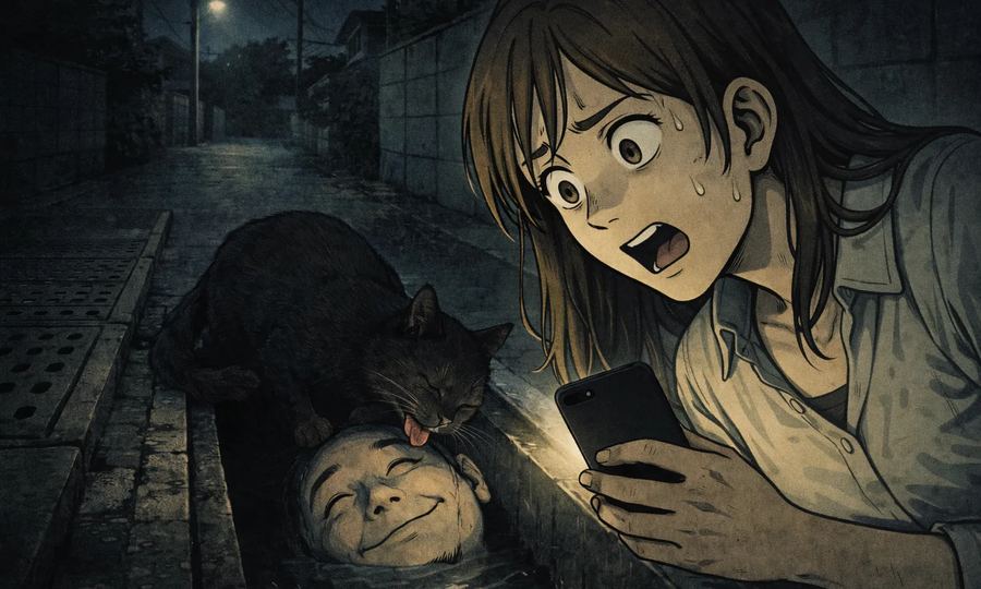 The Cat in the Drain