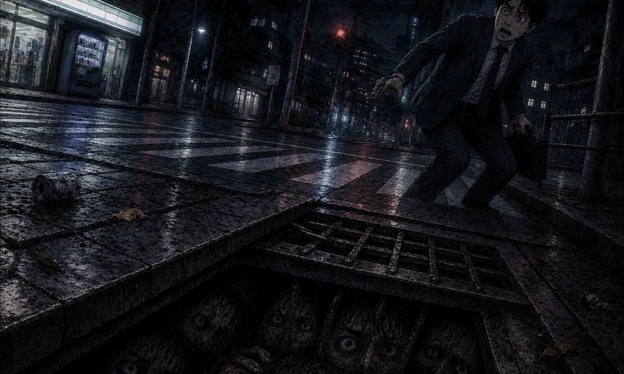 深夜の溝