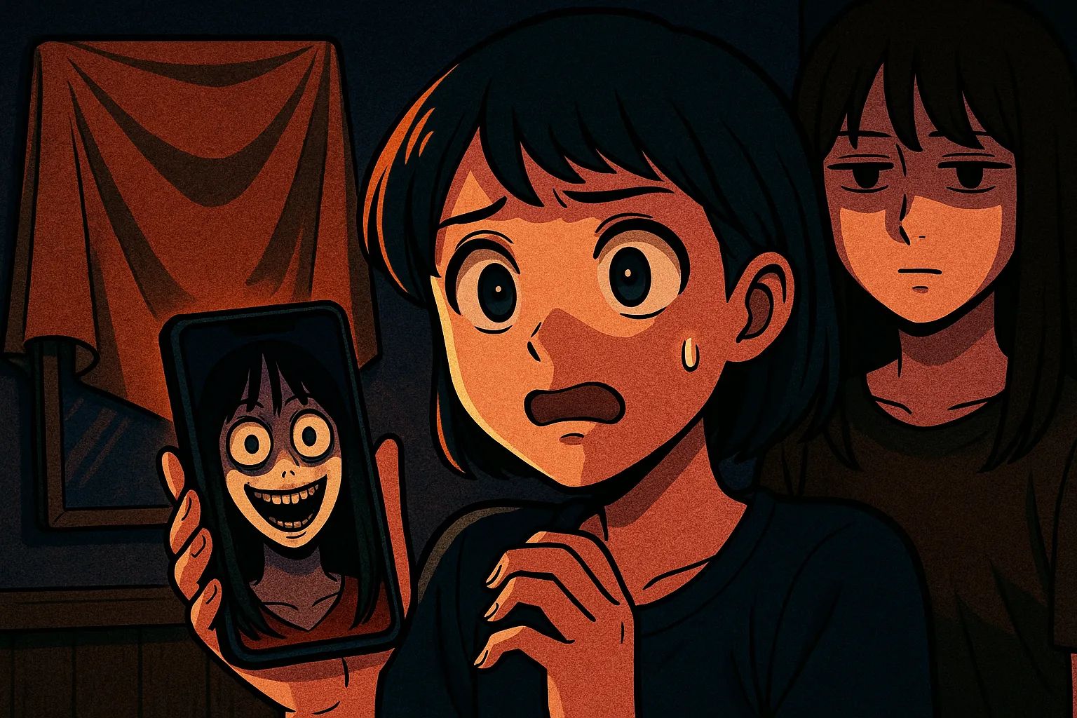 Japanese Ghost Story illustration "title: My Turn"