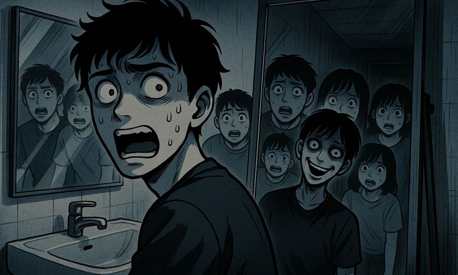 合わせ鏡の怪