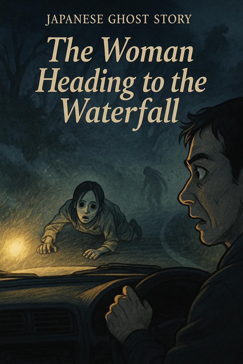 The Woman Heading to the Waterfall