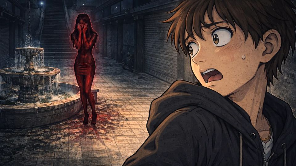 The Red Woman of the Underground Mall