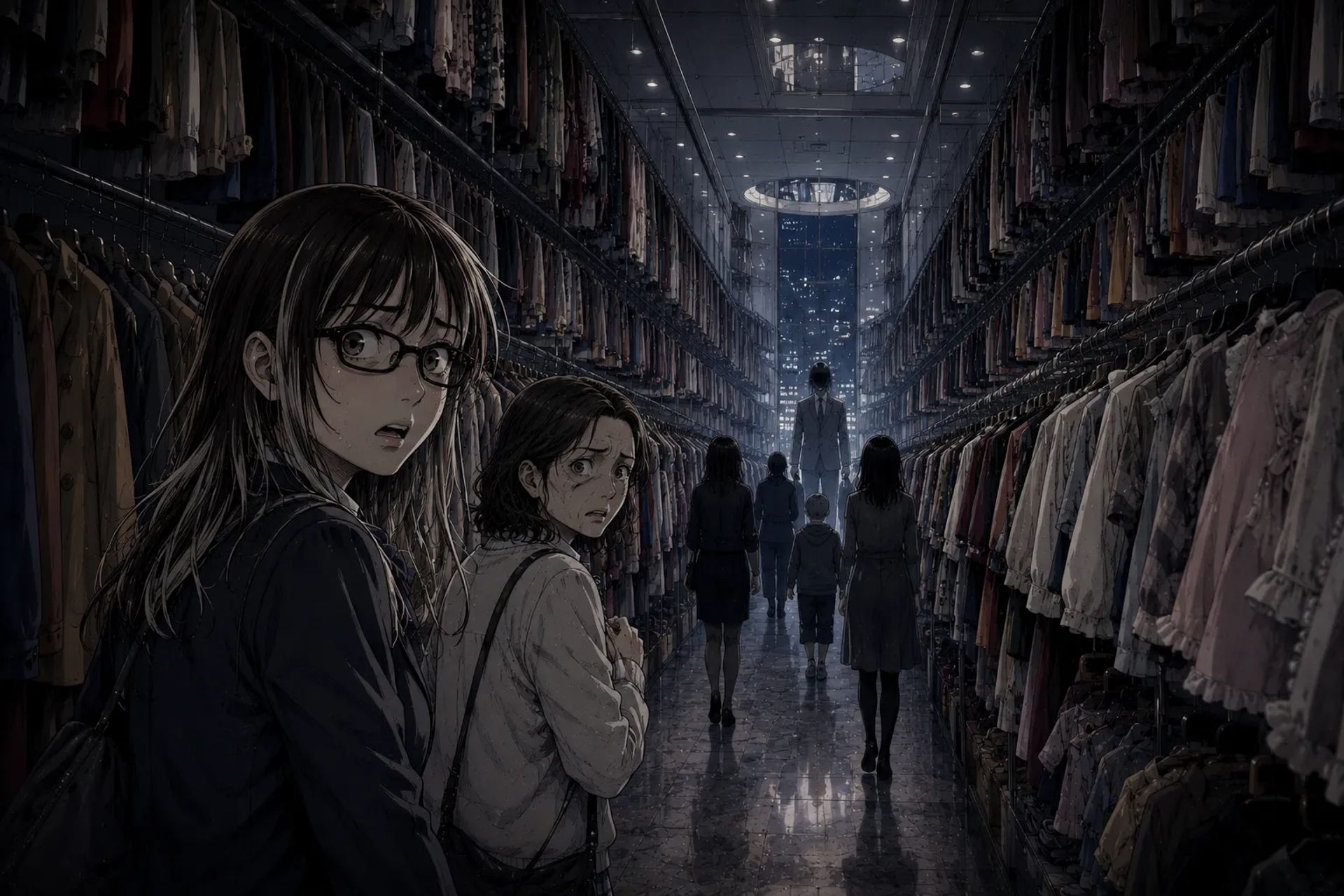 Japanese Ghost Story illustration "title: Network Marketing"