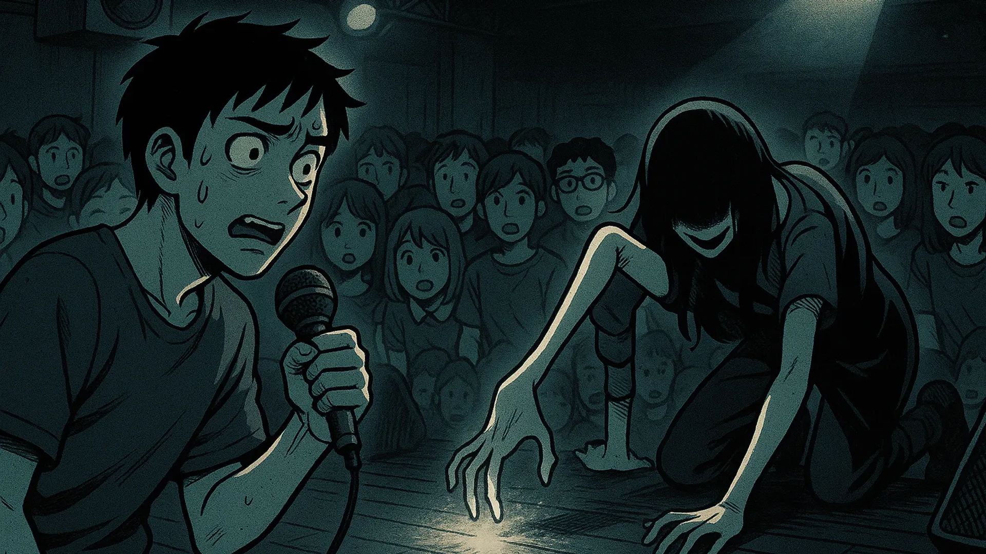 Japanese Ghost Story illustration "title: Gunyako"