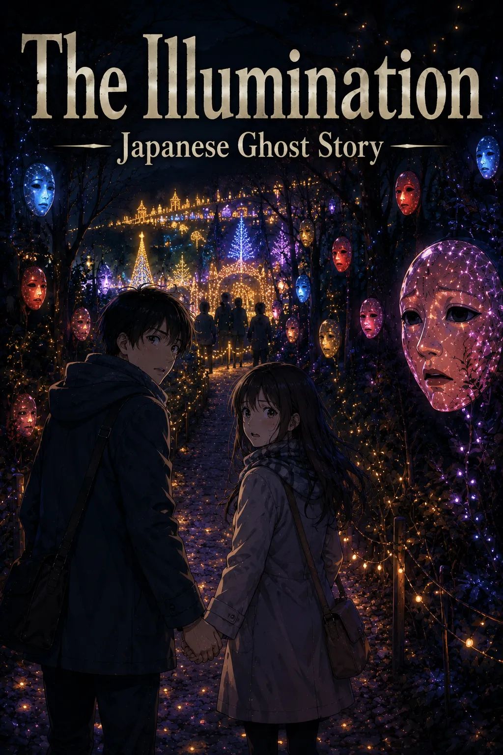 Japanese Ghost Story illustration "title: The Illumination"
