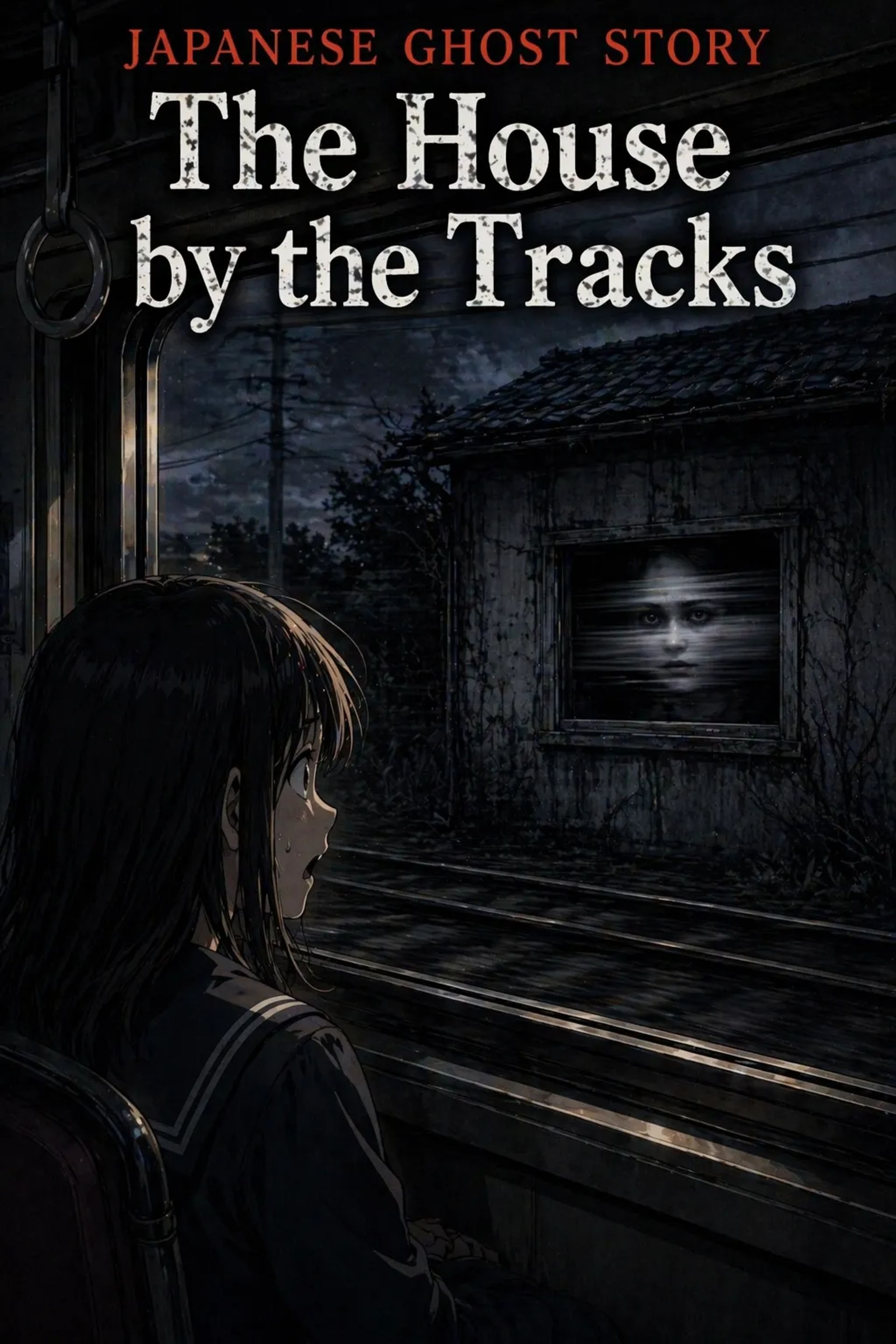 Japanese Ghost Story illustration "title: The House by the Tracks"