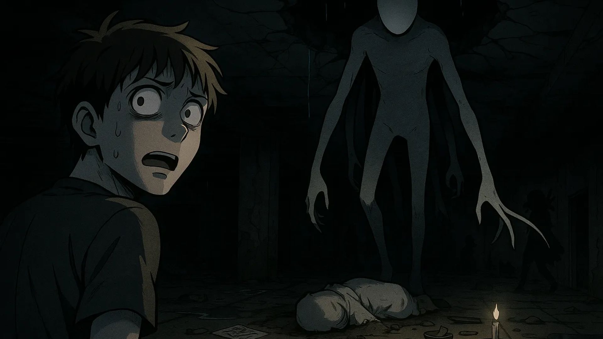 Japanese Ghost Story illustration "title: The God's Territory"