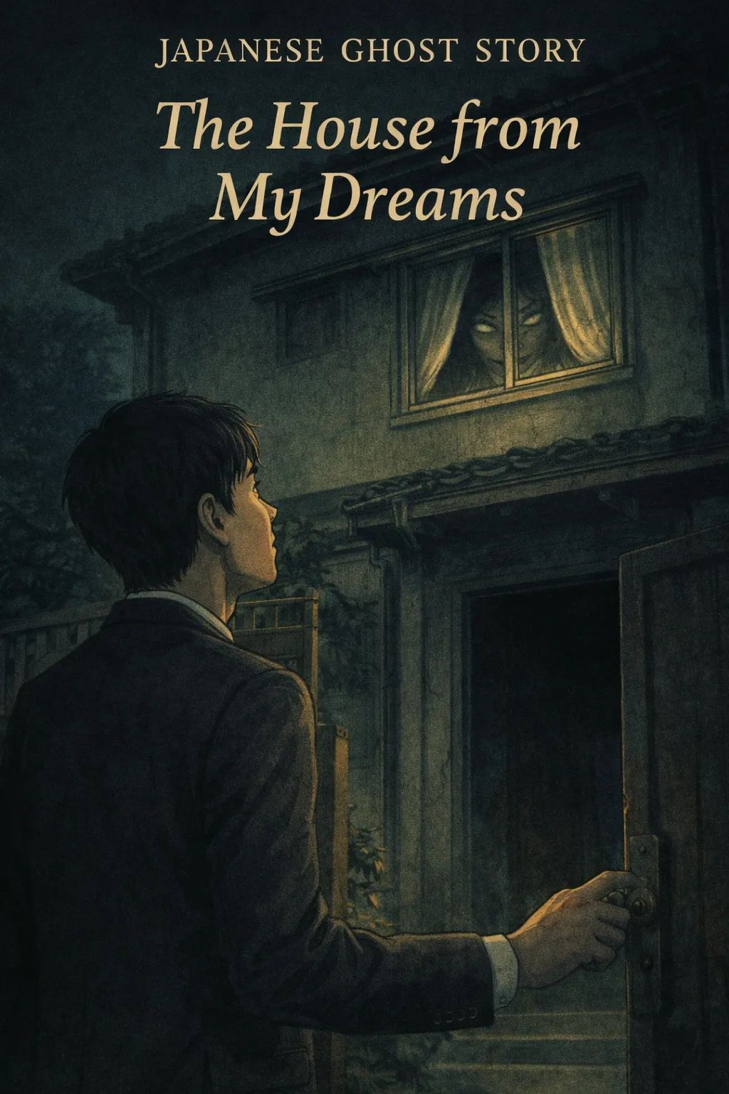 Japanese Ghost Story illustration "title: The House from My Dreams"