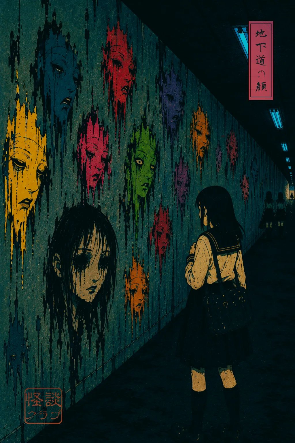 The Faces in the Underpass 浮世絵サムネイル