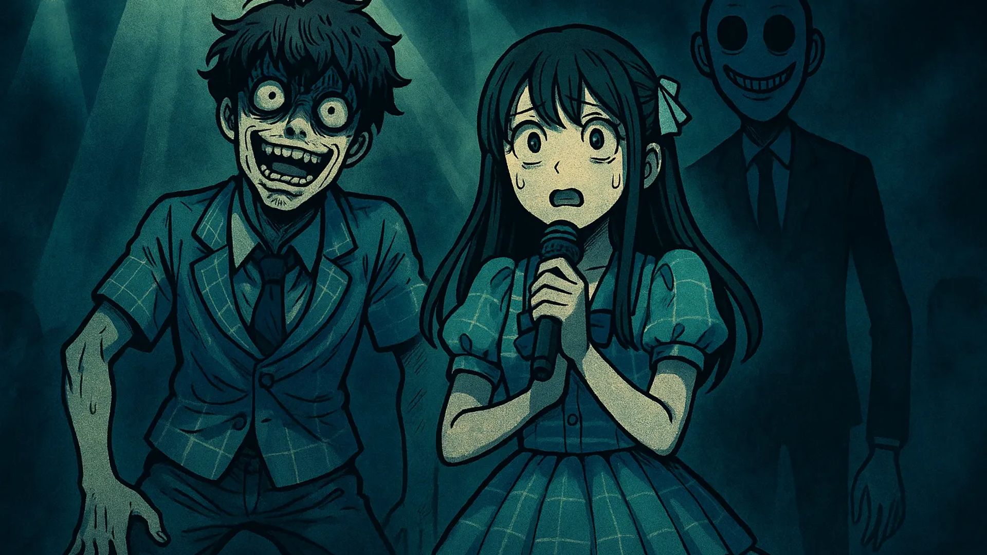 Japanese Ghost Story illustration "title: Idol's Dream"