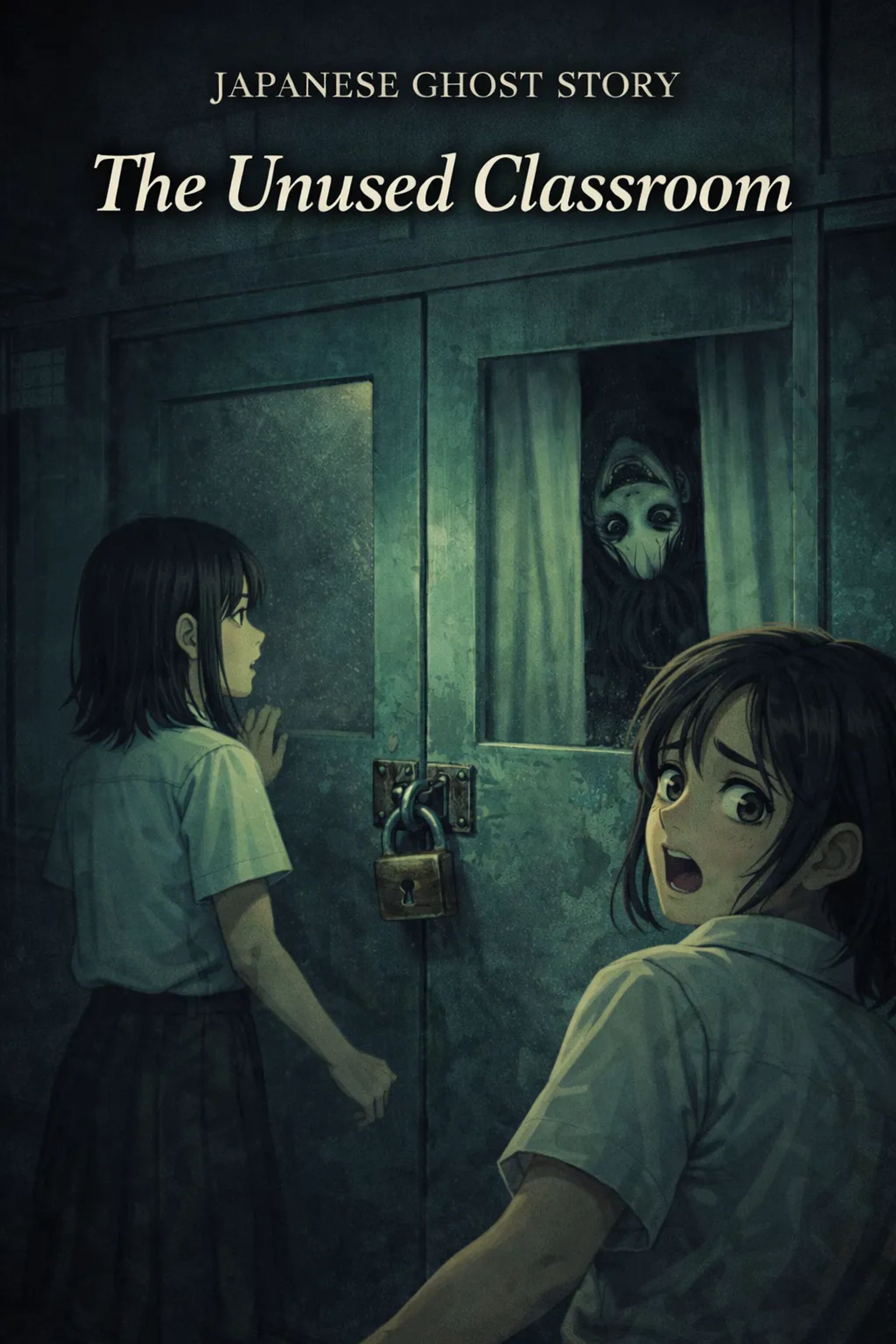 Japanese Ghost Story illustration "title: The Unused Classroom"