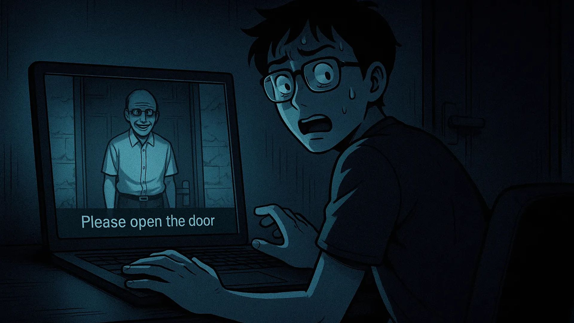 Japanese Ghost Story illustration "title: AI Image Generation"