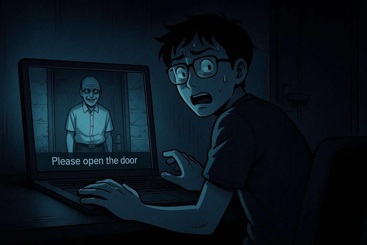 Japanese Ghost Story illustration "title: AI Image Generation"