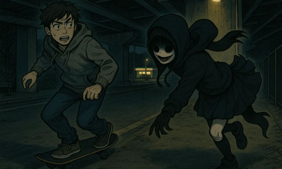 高架下の女の子