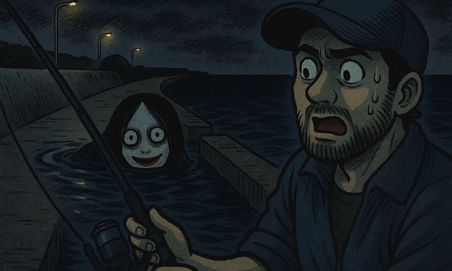 海沿いの防波堤