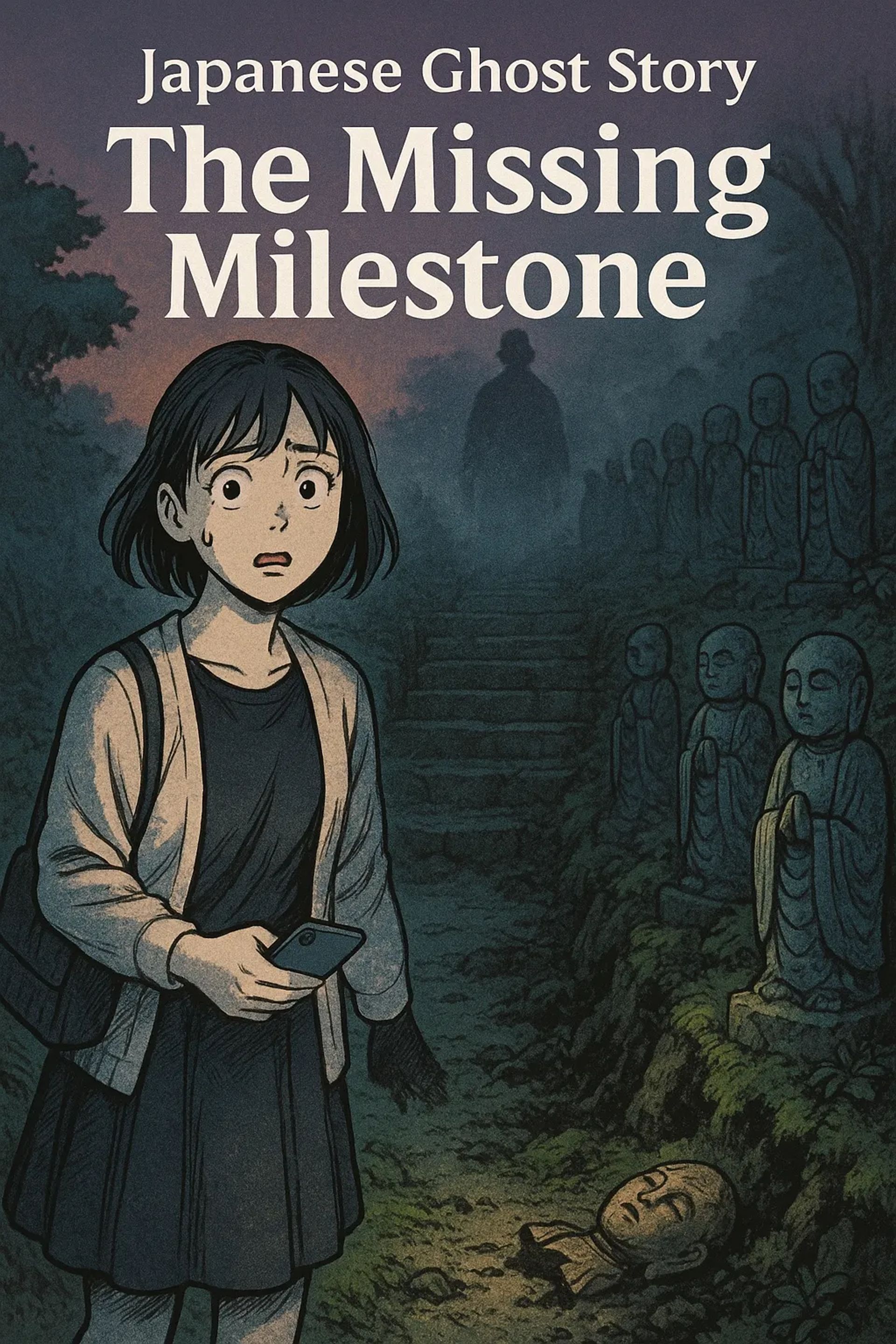 Japanese Ghost Story illustration "title: The Missing Milestone"