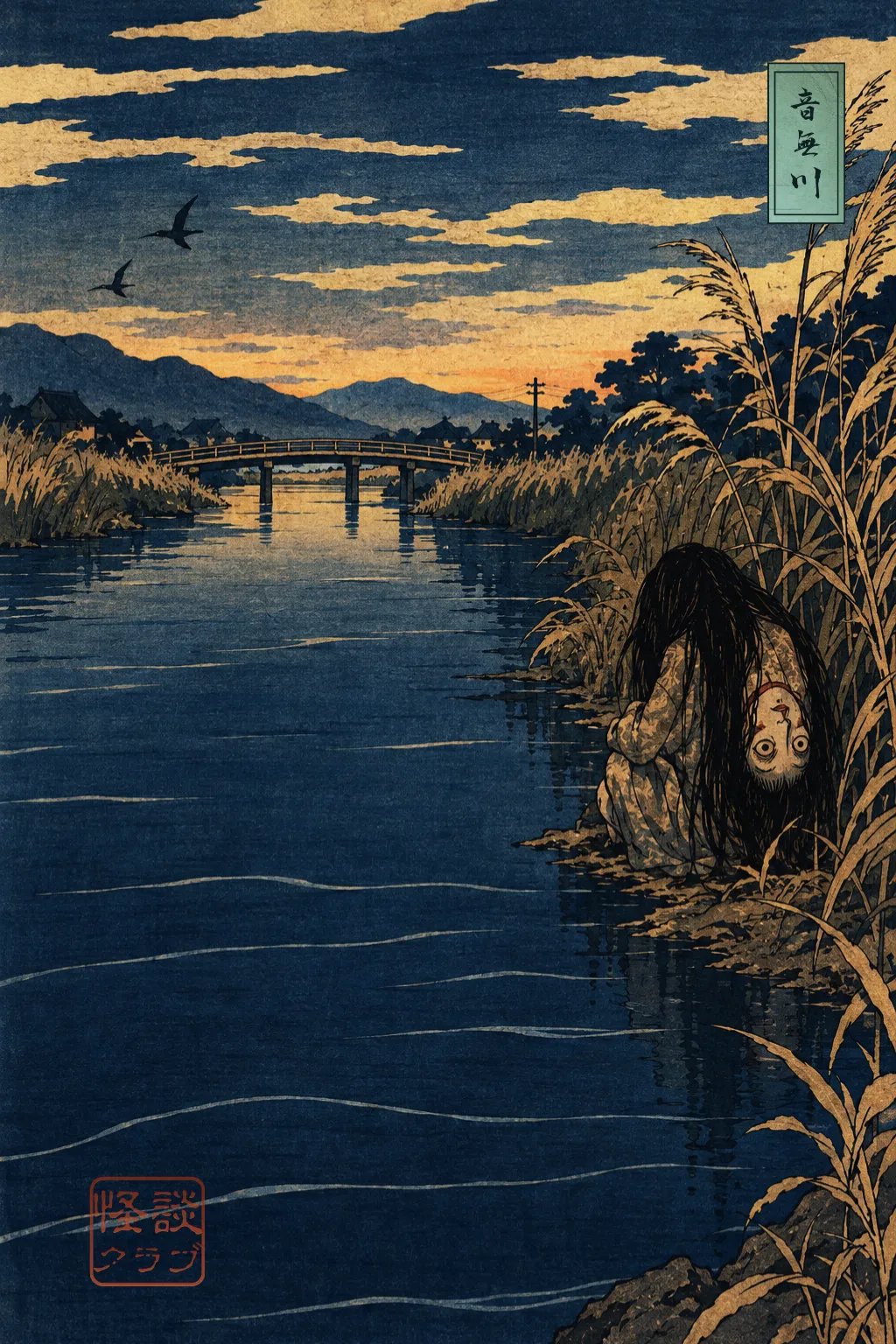 The Otonashigawa River 浮世絵サムネイル