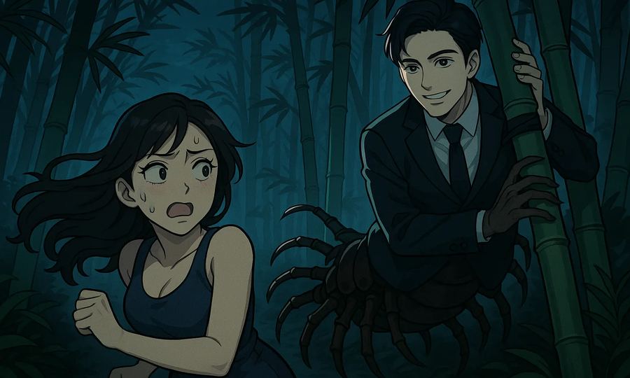 竹藪のイケメン