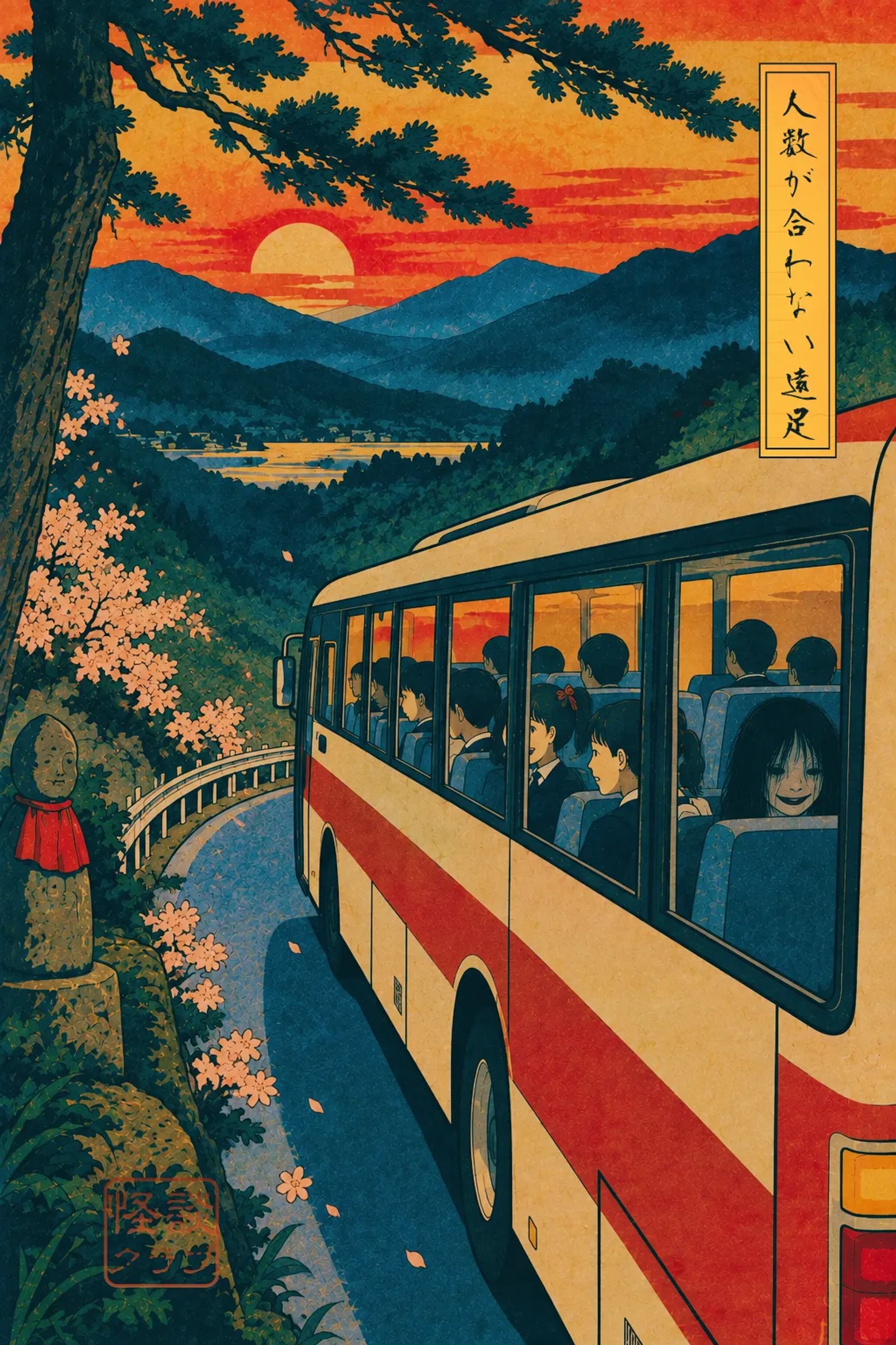 人数が合わない遠足 浮世絵サムネイル