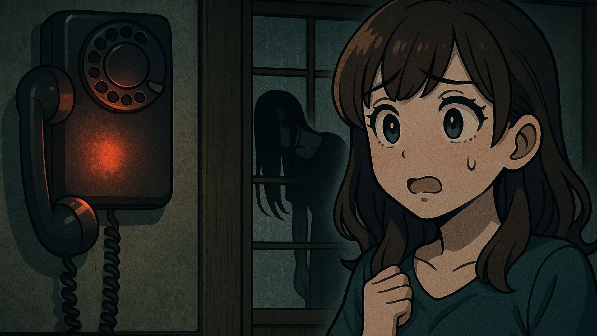 Japanese Ghost Story illustration "title: The Phone Call From My Sister's Friend"