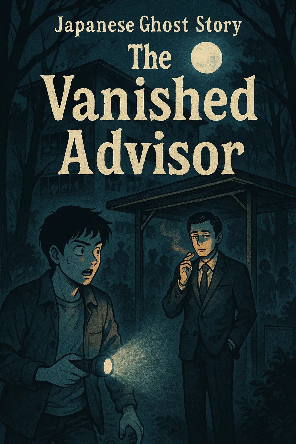Japanese Ghost Story illustration "title: The Vanished Advisor"