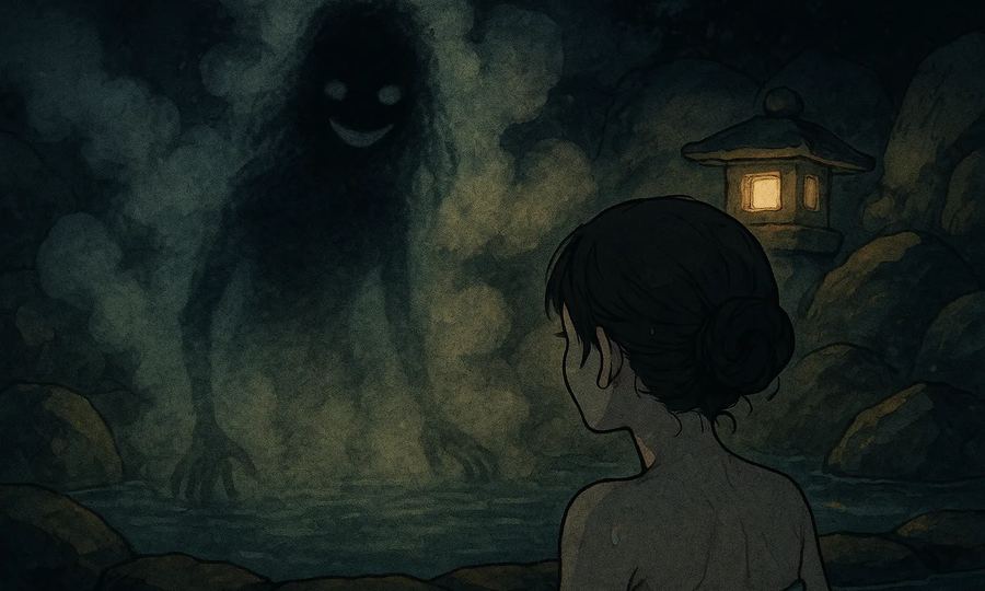 湯気の影