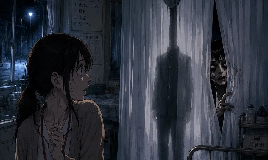 The Curtain in the School Infirmary