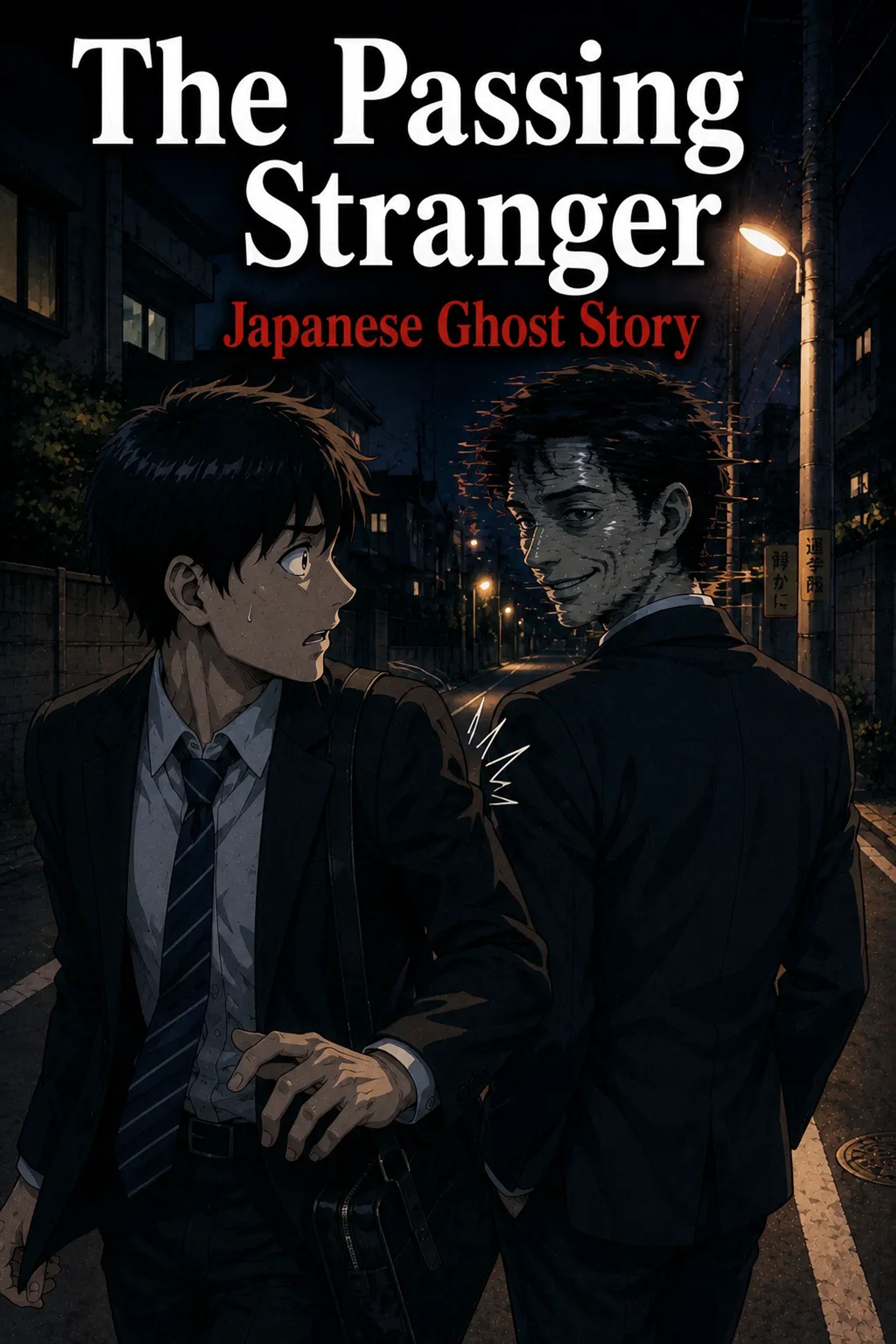 Japanese Ghost Story illustration "title: The Passing Stranger"