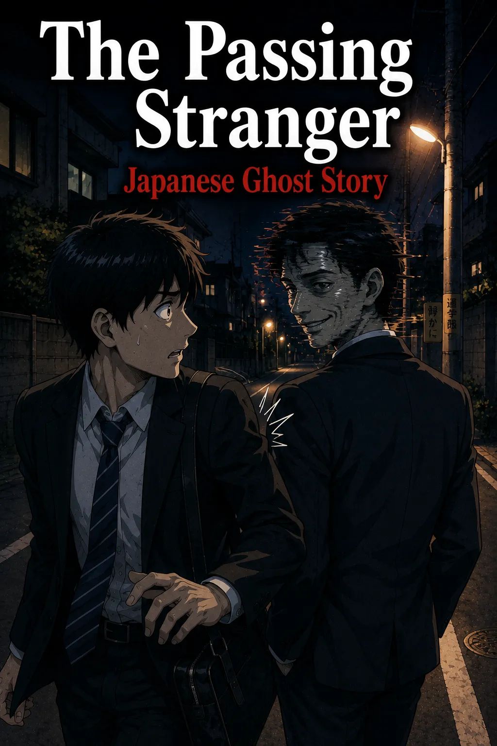 Japanese Ghost Story illustration "title: The Passing Stranger"