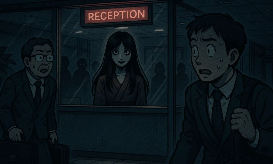 深夜の受付嬢
