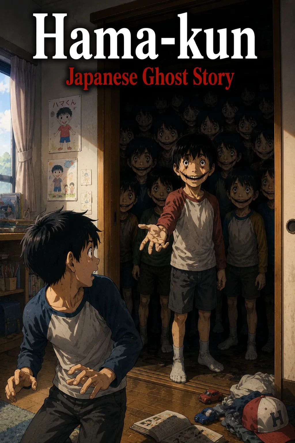 Japanese Ghost Story illustration "title: Hama-kun"
