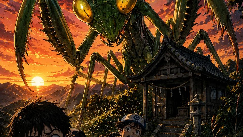 The Mantis on the Mountain Peak
