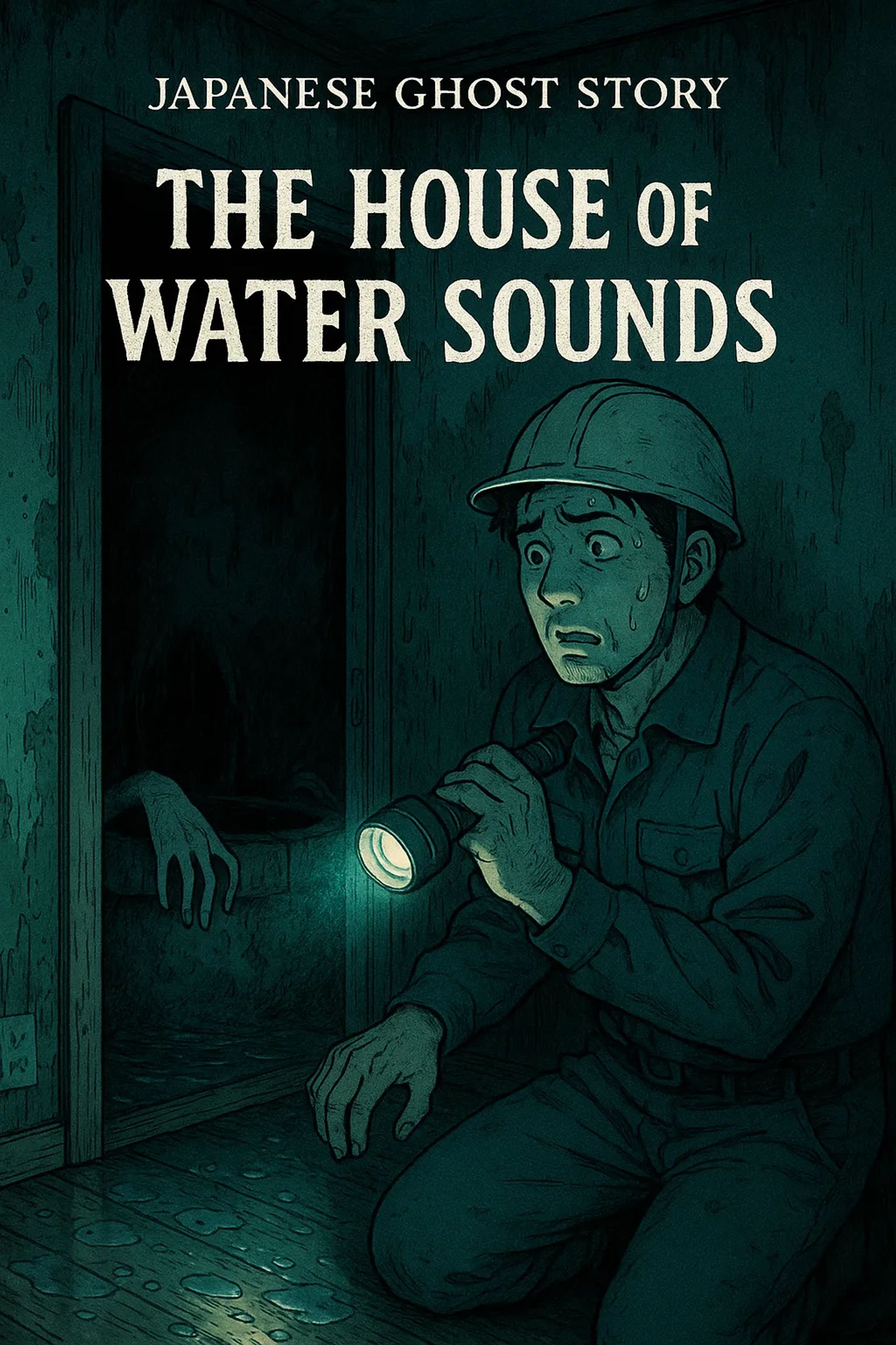 Japanese Ghost Story illustration "title: The House of Water Sounds"