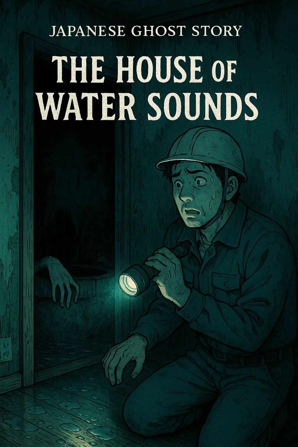 Japanese Ghost Story illustration "title: The House of Water Sounds"