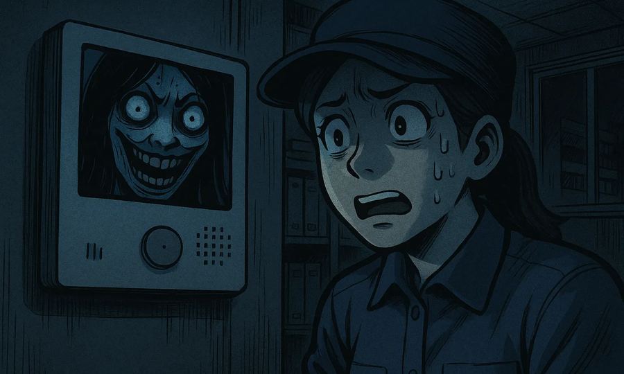 管理人室のインターホン