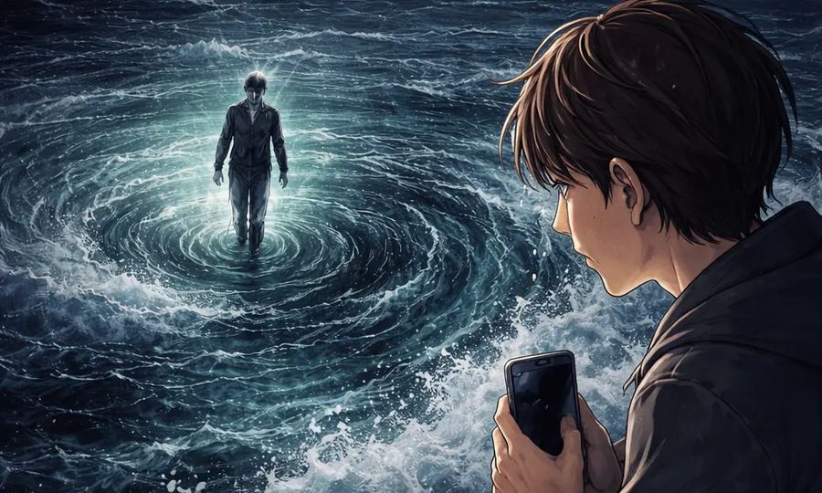 The Person on the Whirlpool