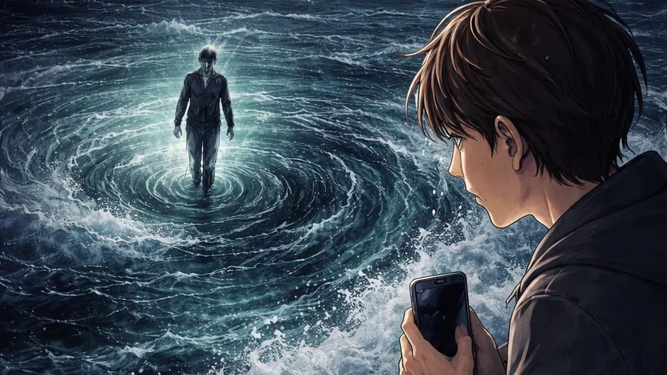 The Person on the Whirlpool