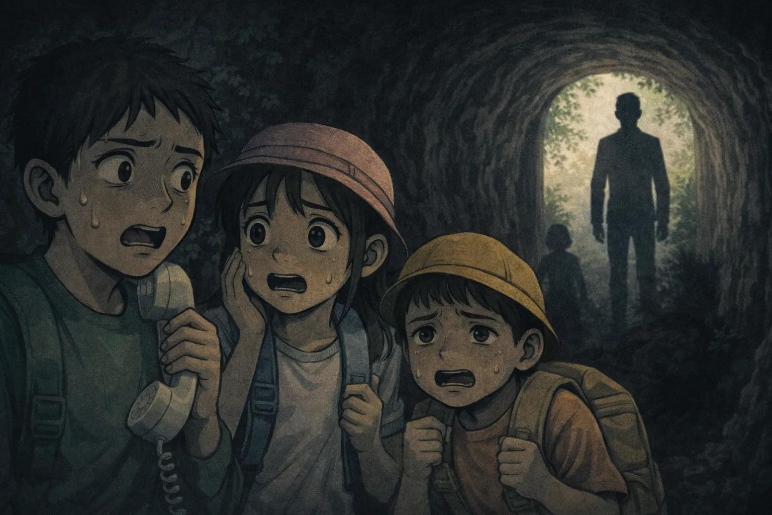 遠足の防空壕