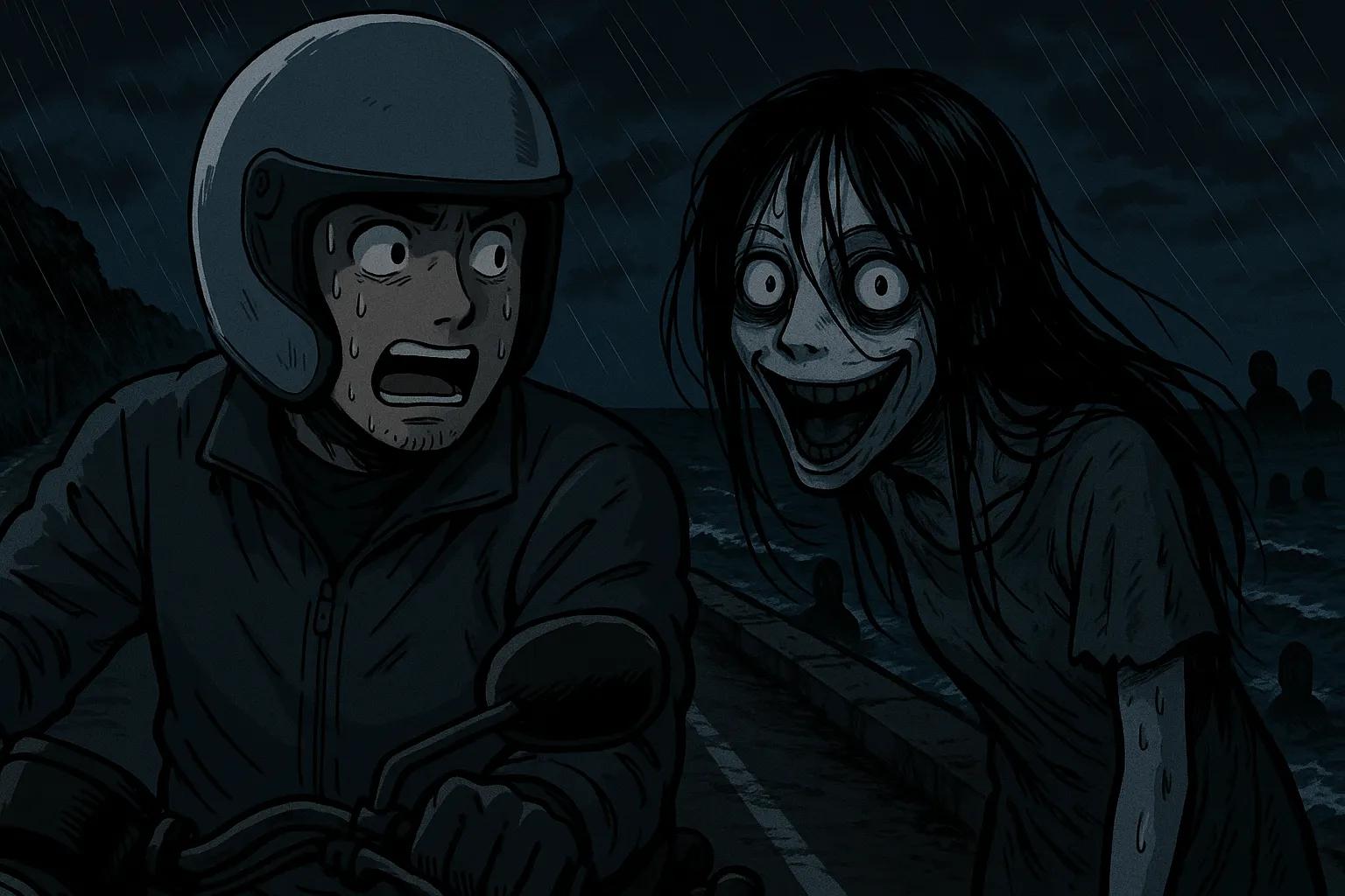 海沿いの道祖神