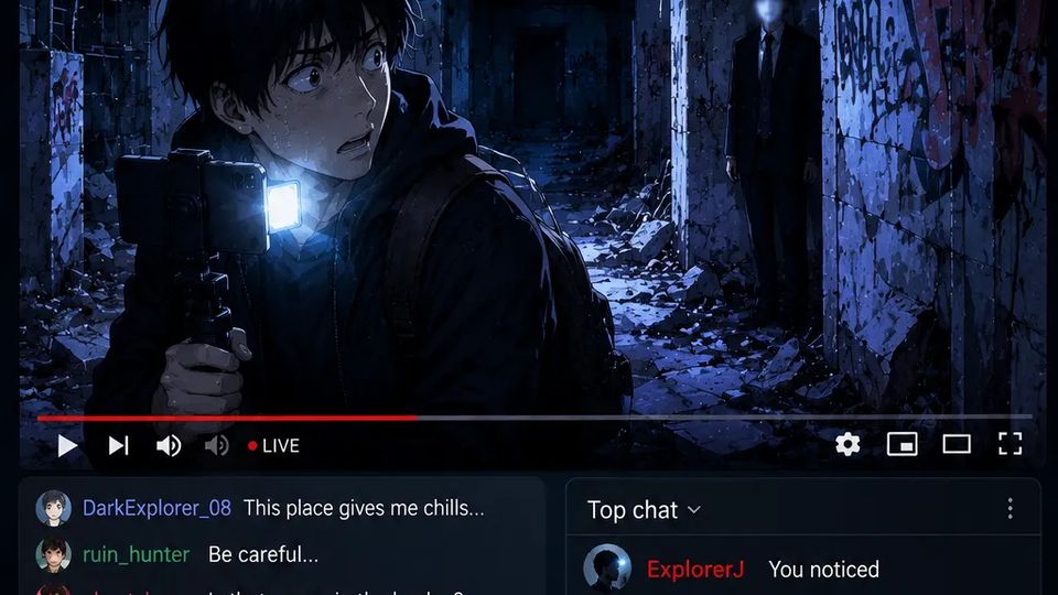 Ghost Haunting on Livestream