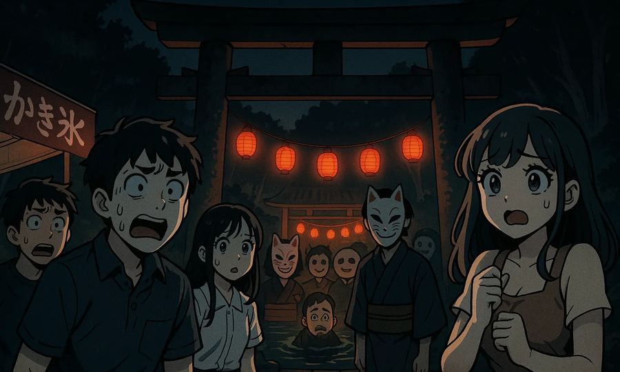 真夜中のお祭り