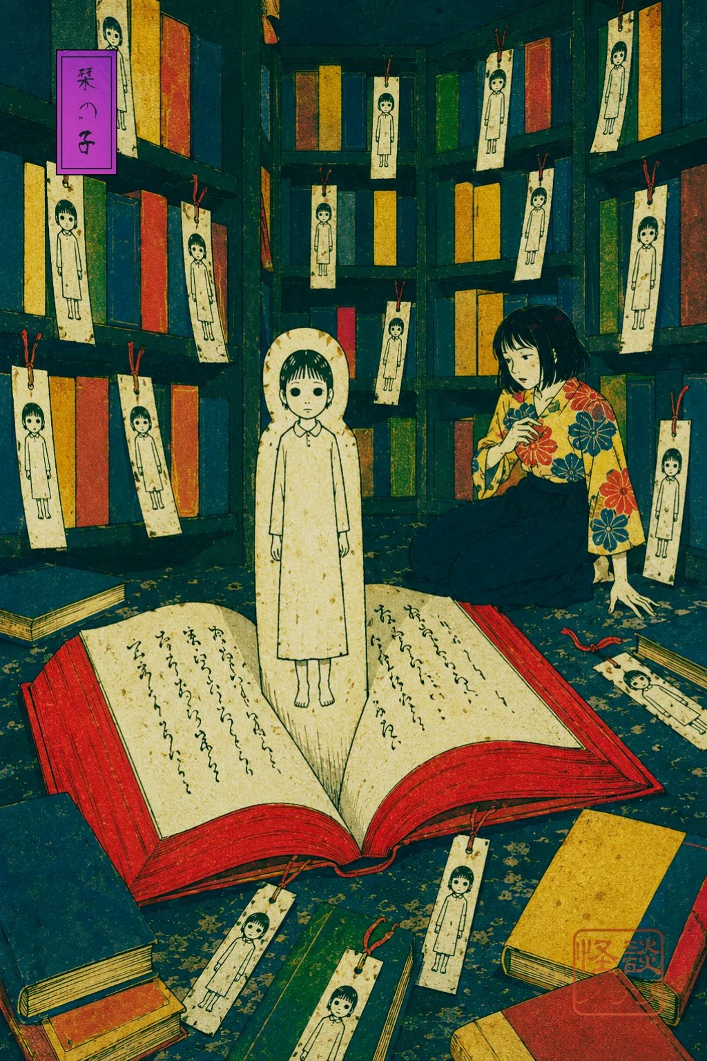 The Bookmark Child 浮世絵サムネイル