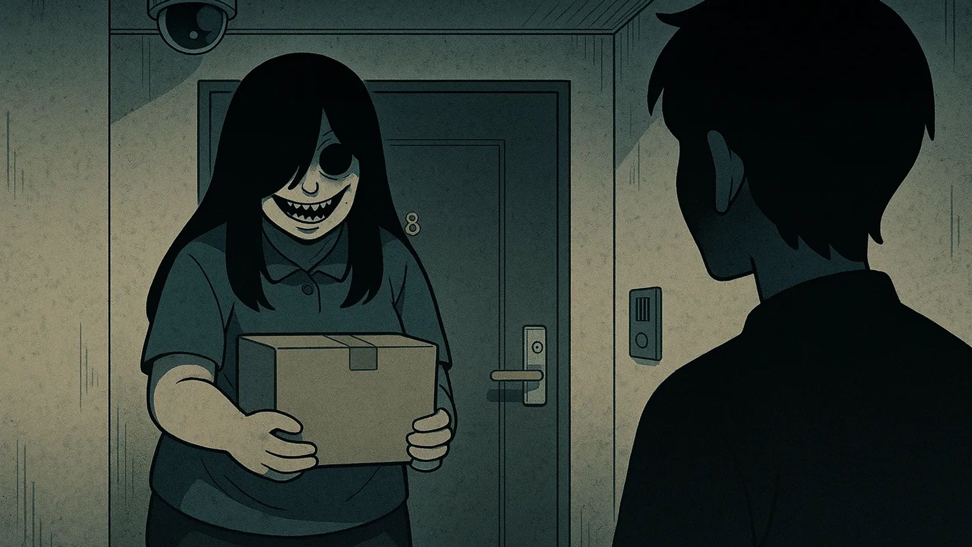 Japanese Ghost Story illustration "title: The Unrecorded Woman"