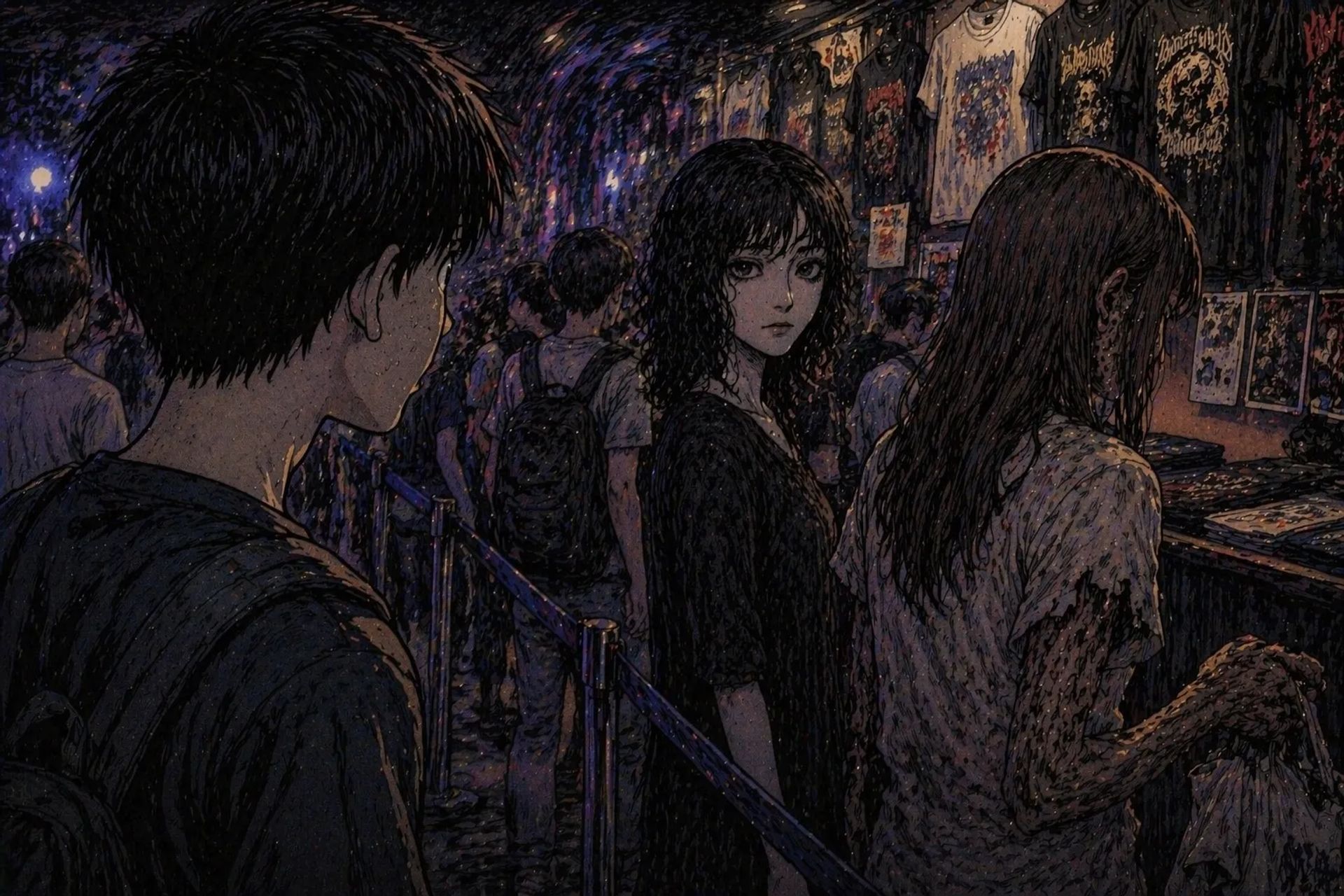 Japanese Ghost Story illustration "title: This Woman"
