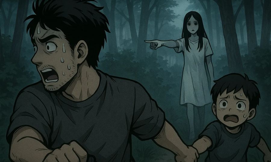 早朝の虫取り