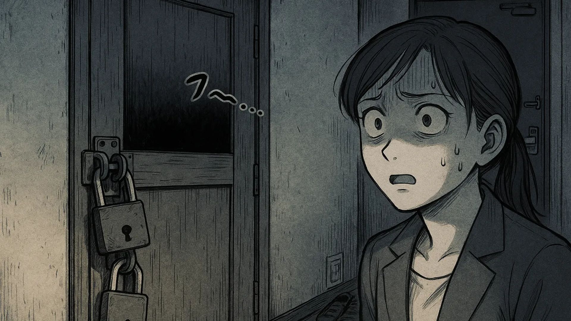 Japanese Ghost Story illustration "title: The Room That Must Not Be Opened"