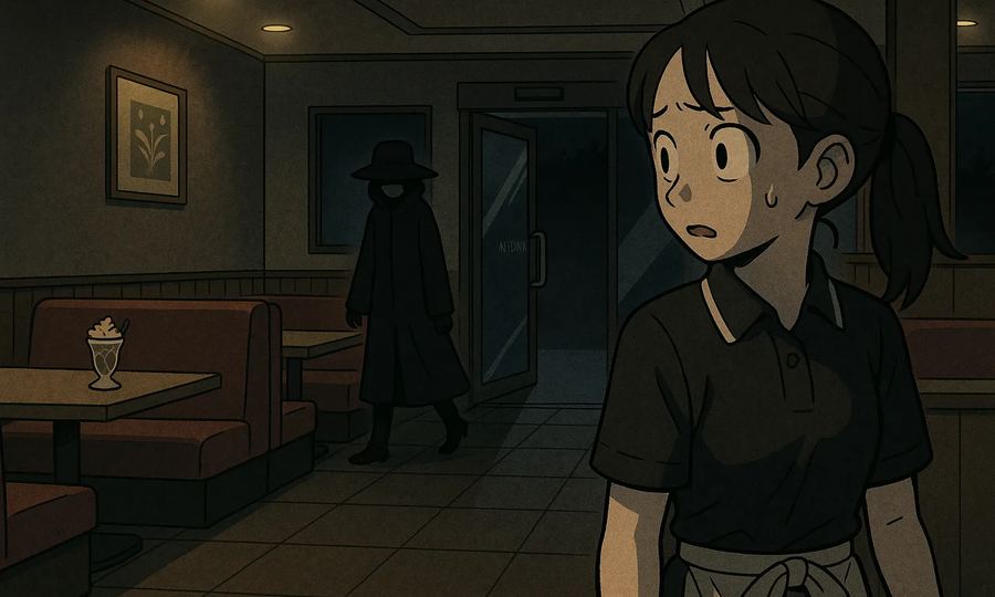 深夜の奇妙な客