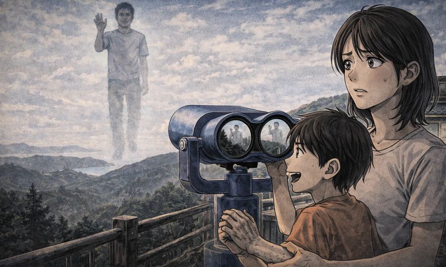 山の望遠鏡